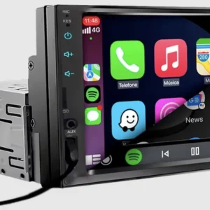 Central Multimídia H-Tech 1din - tela 7 polegadas - CarPlay / Android Auto (via cabo)- instalado